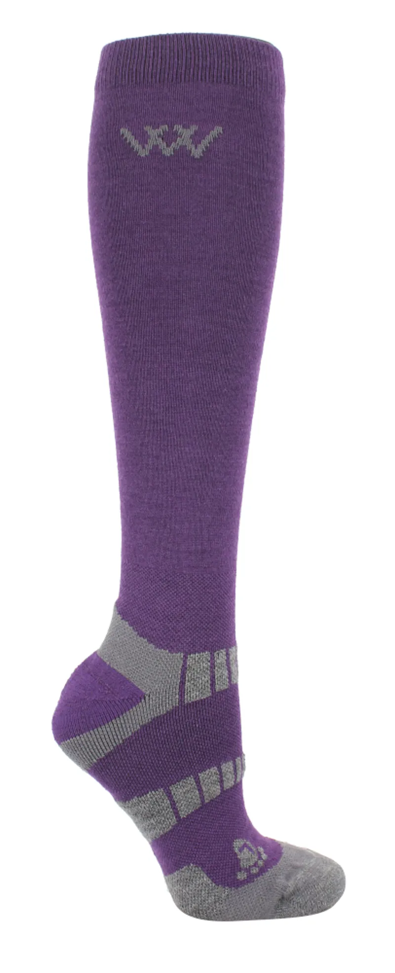 Woof Wear Winter Riding Sock Damson/Grey